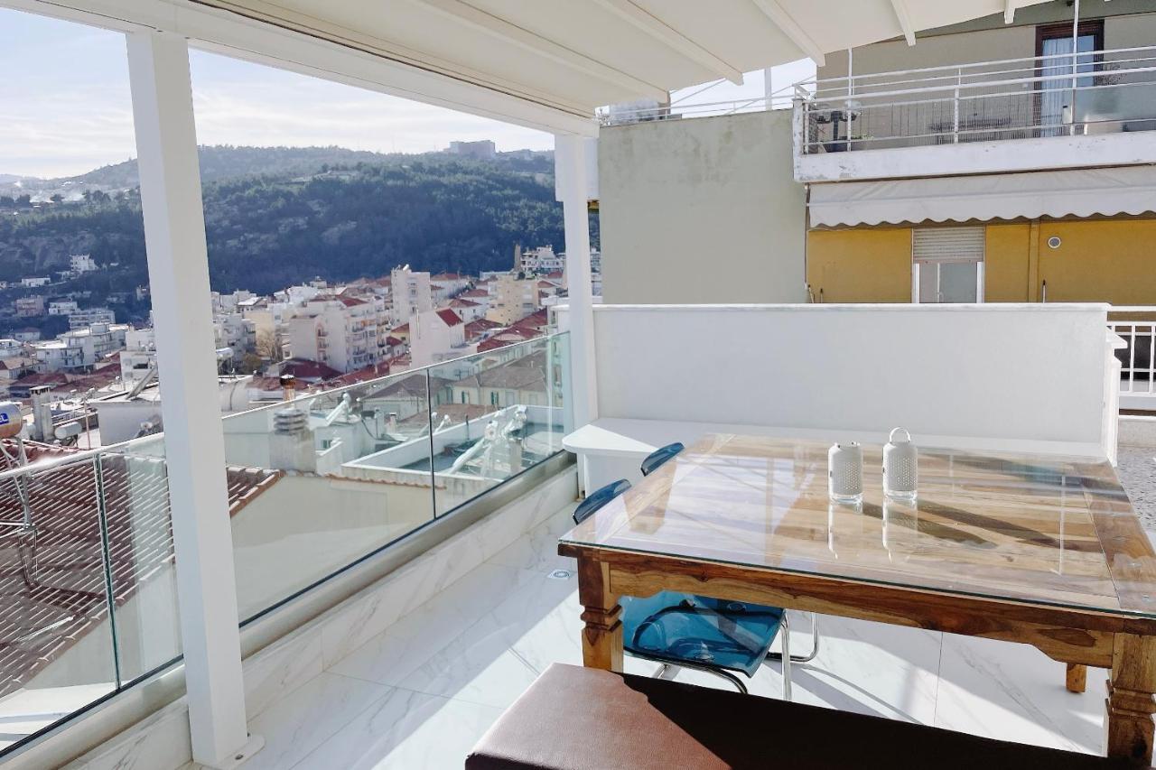Ferienwohnung Euphoria Luxury Penthouse Kavala Exterior foto
